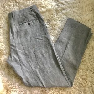 Men’s hickey freeman linen dress pant